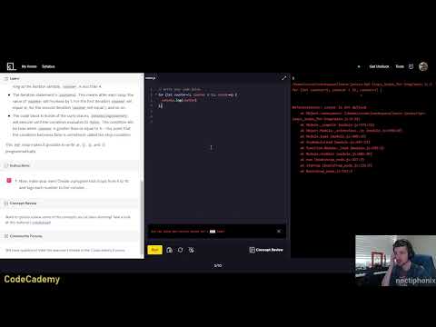 Javascript Loops Part 1 Codecademy Learning To Code
