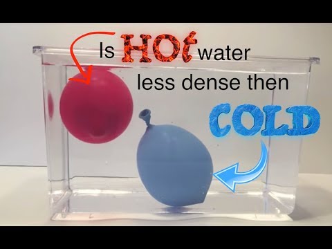 Is HOT water less dense then COLD water Experiment Video facade placeholder