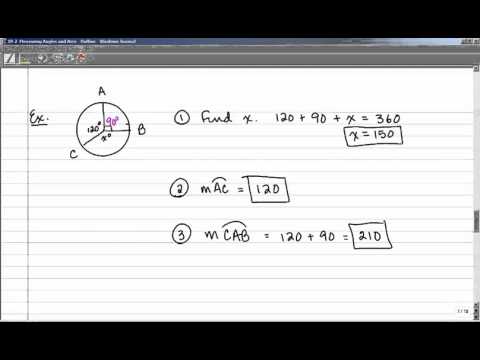 10 2 Measuring Angles And Arcs