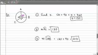 10-2 Measuring Angles and Arcs
