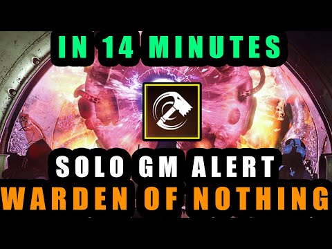 Bonk Titan Solo Grandmaster Warden Of Nothing In 14 Minutes [Destiny 2 Renegades]