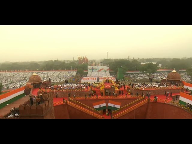 দিল্লির লালকেল্লায় স্বাধীনতা দিবস উদযাপন