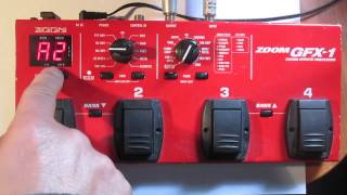 Video thumbnail for Setup Zoom GFX1 for playing live crunchy sound. by GuitaBassBreaker
