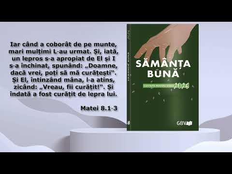 Leprosul primește Noul Testament - vineri, 18 septembrie
