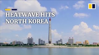 Blistering temperatures in North Korea as heatwave grips the region after tropical storm