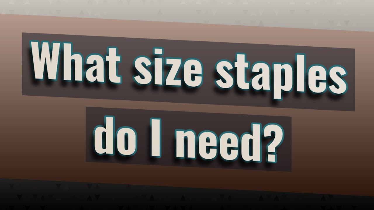 What size Staples office stapler? Tipseri