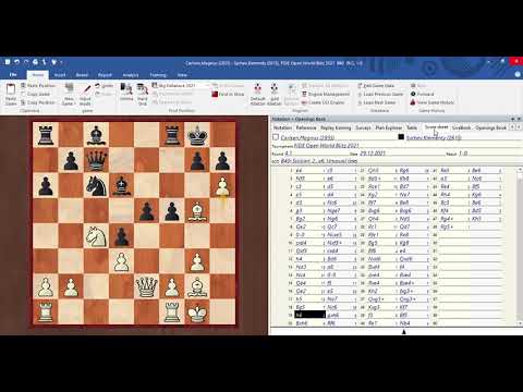 Magnus  Carlsen vs Klementy Sychev  FIDE WORLD BLITZ CHAMP WARSAW 2021 #blitzchess