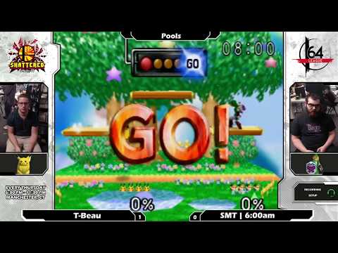 Smash 64: T-Beau (Pikachu) V SMT | 6:00am (Link) - Shattered 108 Tournament SSB64