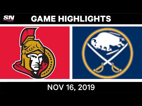 NHL Highlights | Senators vs Sabres - Nov. 16, 2019