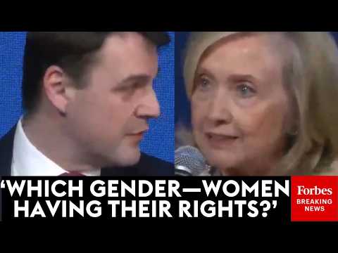 WATCH: Hillary Clinton And Czech Politician Get Into Testy Clash Over Gender Issues