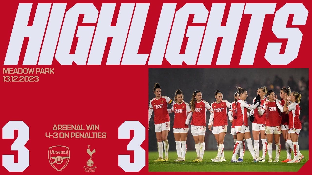 BEATING SPURS ON PENS! | Arsenal 3-3 Tottenham (4-3 on pens) | Conti Cup