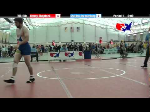 University Nat`ls FS  79 KG / 174 lbs: Jimmy Sheptock vs. Sheldon Brandenburg