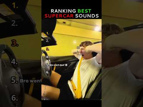 Ranking Best Supercar Sounds 😱