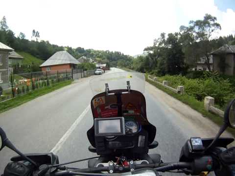 Motorcycling Romania Transylvania Carpathian Mountains DN74A : Boncesti - Abrud