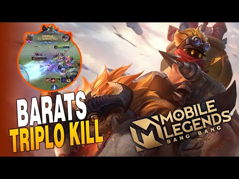 JOGANDO sem MORRER uma VEZ DE BARATS | mobile legends gameplay