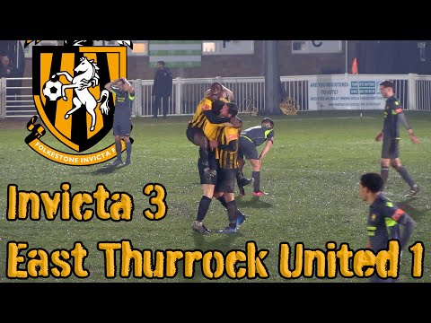 Highlights | Folkestone Invicta 3-1 East Thurrock United | Isthmian Premier Division | 1/3/22