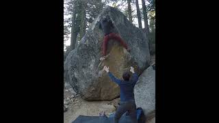 Video thumbnail of Vegan Shoveler, V7. Black Mountain