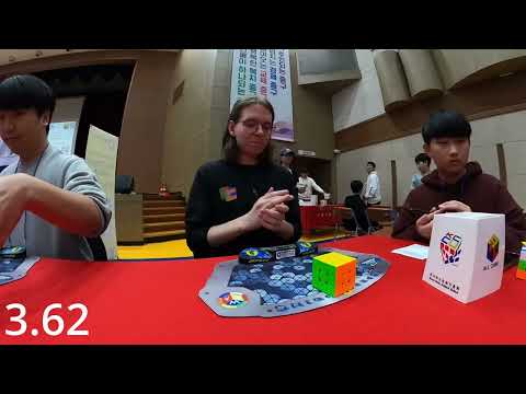 Rubik's Cube European Record: 3.62s