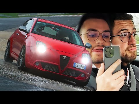 Horrible vs Great Tyre: Alfa Romeo MiTo on WET Nürburgring