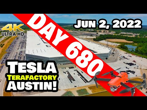 MORE MODEL Ys & SOLAR AT GIGA TEXAS! - Tesla Gigafactory Austin 4K  Day 680 - 6/2/22 - Tesla Texas