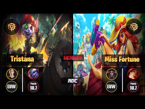 Caps TRISTANA (ADC) [Press the Attack] VS MISS FORTUNE - Grandmaster EUW Patch 10.7
