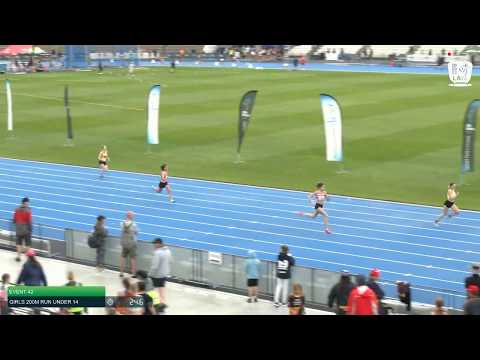 Girls Under 14 200m H3 - 2020 State Combined Events Championships // LAVicTV