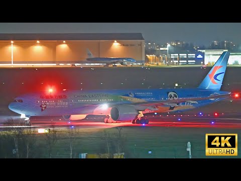 Night PlaneSpotting At Schiphol Airport - 40 Mins of Pure Aviation - [B747/B777/B787/A350/A380]
