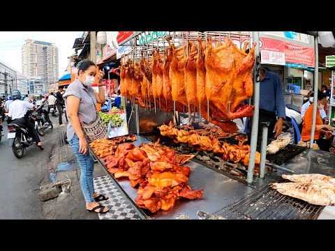 Phnom Penh Street Food Tour at Kabko Market & Olympic, Cambodia Food Market Tour