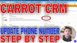 ✅  How To Update Phone Number In Carrot Website🔴