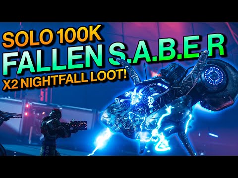 Destiny 2: SOLO 100K FALLEN S.A.B.E.R Nightfall (Platinum & Legend) | Farm for SHADOWPRICE!