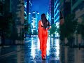 Rain Walk Saree Look Bold Beauty In Orange ️ MrAnilAI