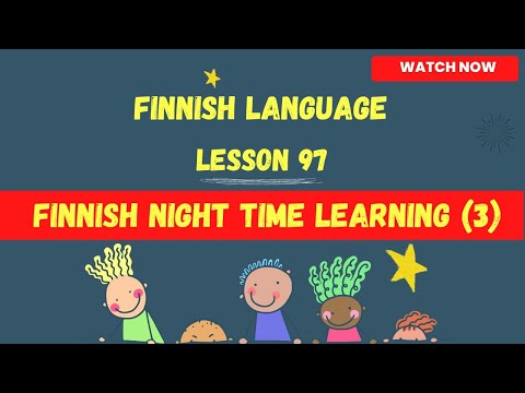 Finnish Night  learning| Finnish language lesson for beginners |Finnish language| Finnish |Finland