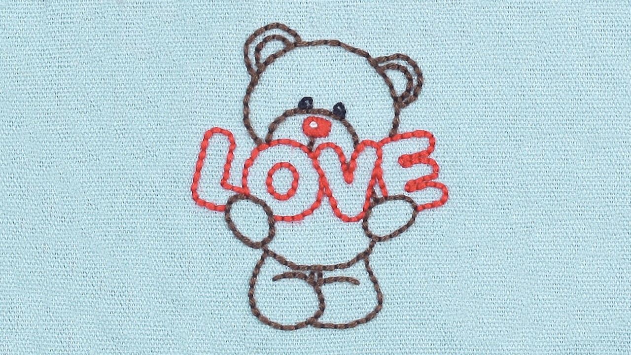 S251-1 Bear pattern Embroidery kits