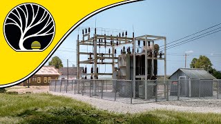 Connect Substation to Utility Poles for a Power Grid | Woodland Scenics | Model Scenery