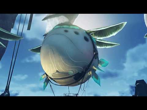 Landing in Mor Ardain . Cutscene . Xenoblade Chronicles 2 .