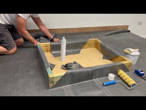 How to lay and adhere EPDM Rubber Roofing Membrane around external corners