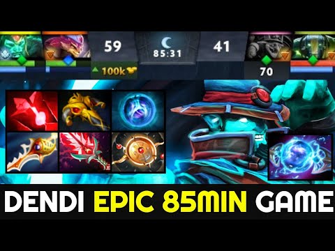 DENDI Epic 85min Game — Storm Spirit vs 9 Slotted Wraith King 7.28 Dota 2