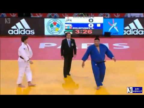 Judo 2013 Grand Slam Paris: Shichinohe (JPN) - Boldpurev (MGL) [+100kg] rep