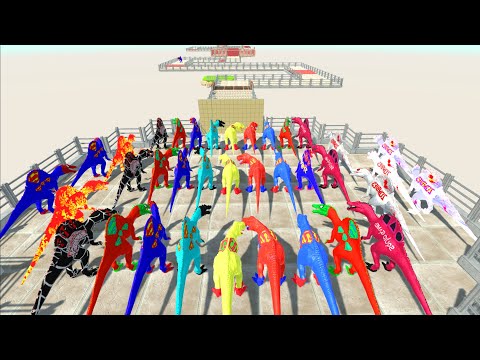 ALL DINOSAUR SPINOSAURUS COLOR CHAMPIONSHIP - Animal Revolt Battle Simulator