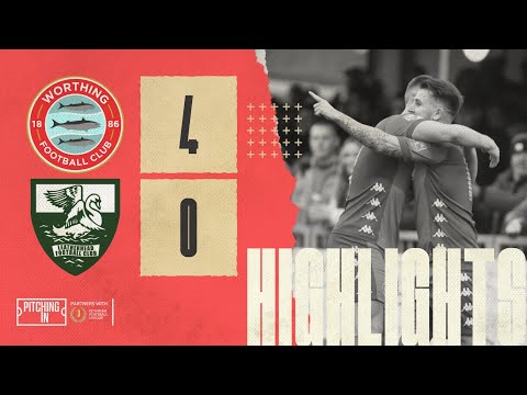 Worthing 4 Leatherhead 0 | Highlights | Isthmian League Premier Division