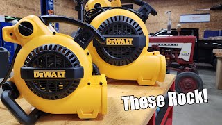 DEWALT Portable Air Mover/Floor Dryer Blower Fan Review DXAM-2260 & DXAM-2818