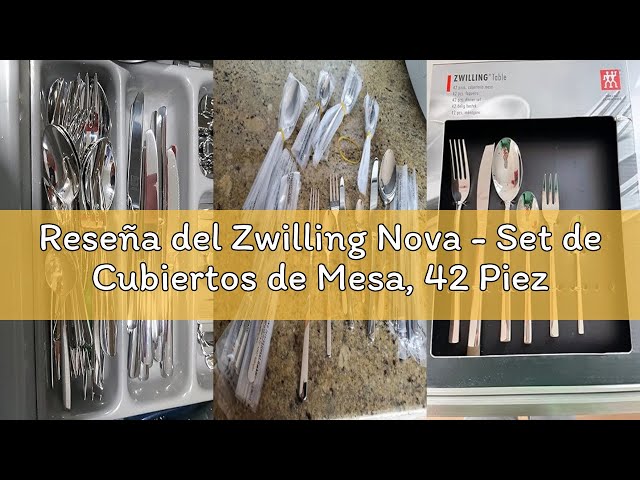 Vídeo relacionado con Zwilling Nova - Set de Cubiertos de Mesa, 42 Piezas, Acero Inoxidable, 35 x 25 x 10 cm (El Embalaje Puede Variar)