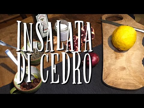 insalata di cedro con olive e capperi