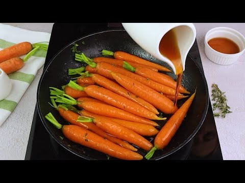 Caramelized carrots: making them in a pan is really simple!