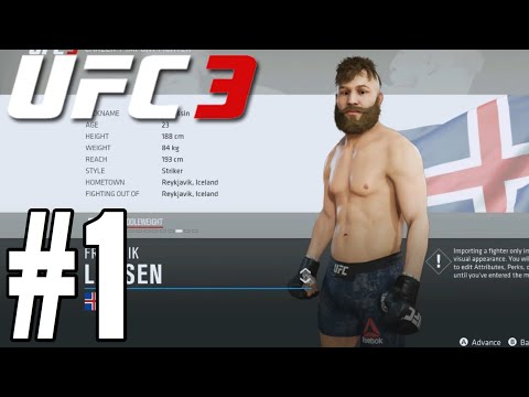 UFC 3 Career Mode Walkthrough Part 1 - THE WORLD FIGHTING ALLIANCE!