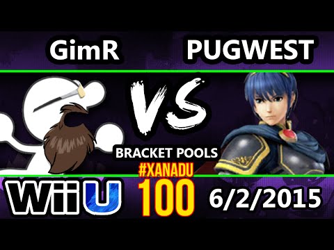 Xanadu 100 - VGBC | GimR (G&W) Vs. HSG | PugWest (Marth) SSB4 Tournament - Smash Wii U - Smash 4