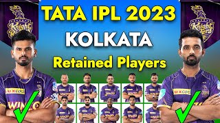 IPL 2023 | KKR Retained Players 2023 | Kolkata Knight Riders Squad 2023