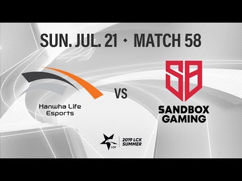 HLE vs SB | Match56 H/L 07.21 | 2019 LCK Summer