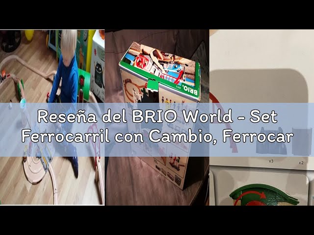 Vídeo relacionado con BRIO World - Set Ferrocarril con Cambio, Ferrocarriles, Set de Construcción de Madera, Tren Juguete, Juguetes Niños 3 Años o más, Juegos Educativos 3 Años