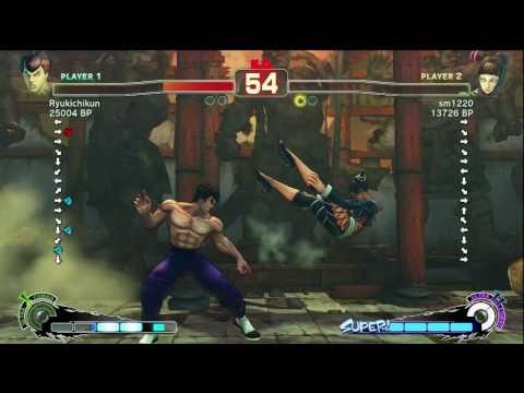Ryukichikun [Fei] vs sm1220 [Juri] dust117 [Vega] SSF4 Japanese Ranked Matches - Xbox Live